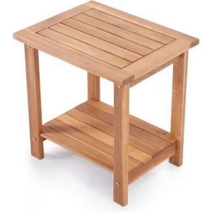 Weather-Resistant Rectangular End Table