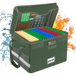 Fireproof Document Box with Lock